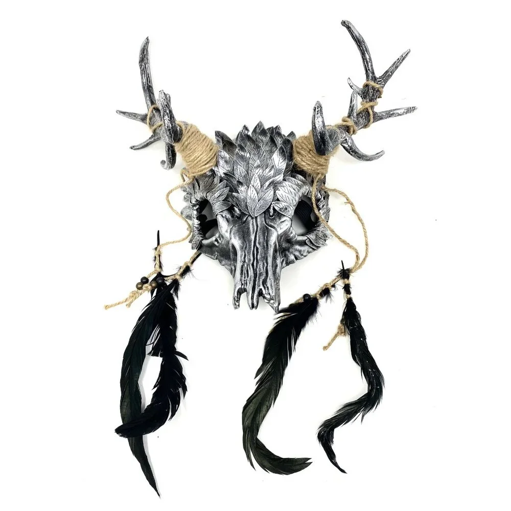 Krampus Ram Goat Demon with Horns Devil Halloween Masquerade Masks Party
